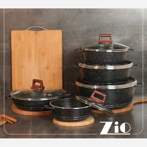 سرویس قابلمه 10 پارچه زیو گرانیتی مدل 7105 کیفیت تضمینی