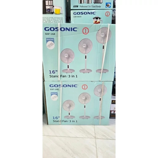 پنکه ایستاده 3 حالته گوسونیک مدل GSF-168 با گارانتی یکساله شرکتی